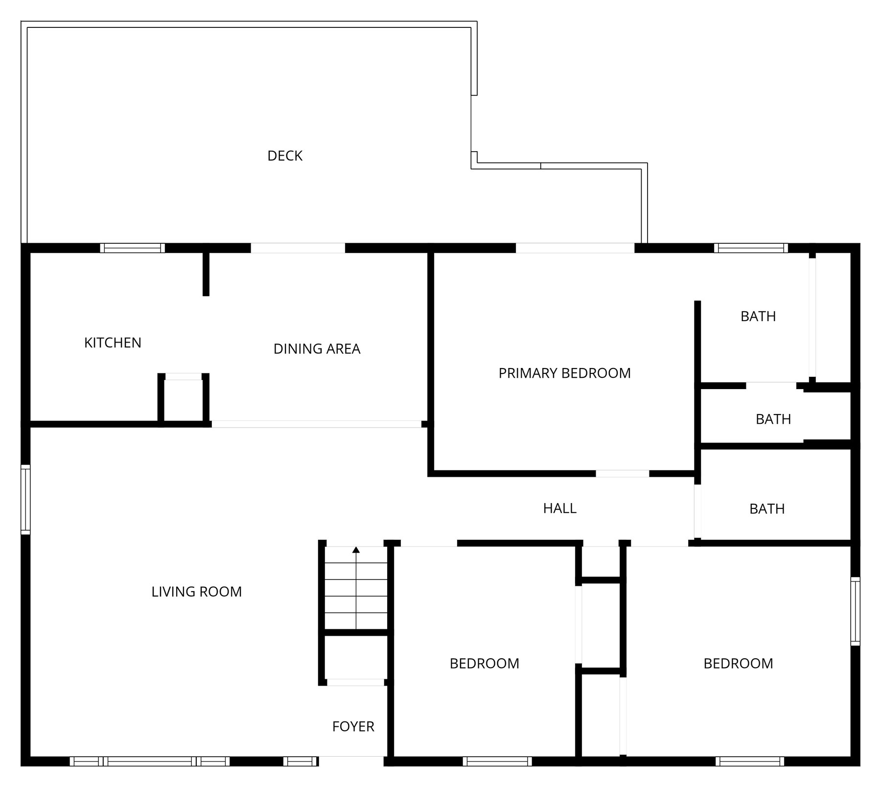 11056 230th St Main Level floor plan with measurements
