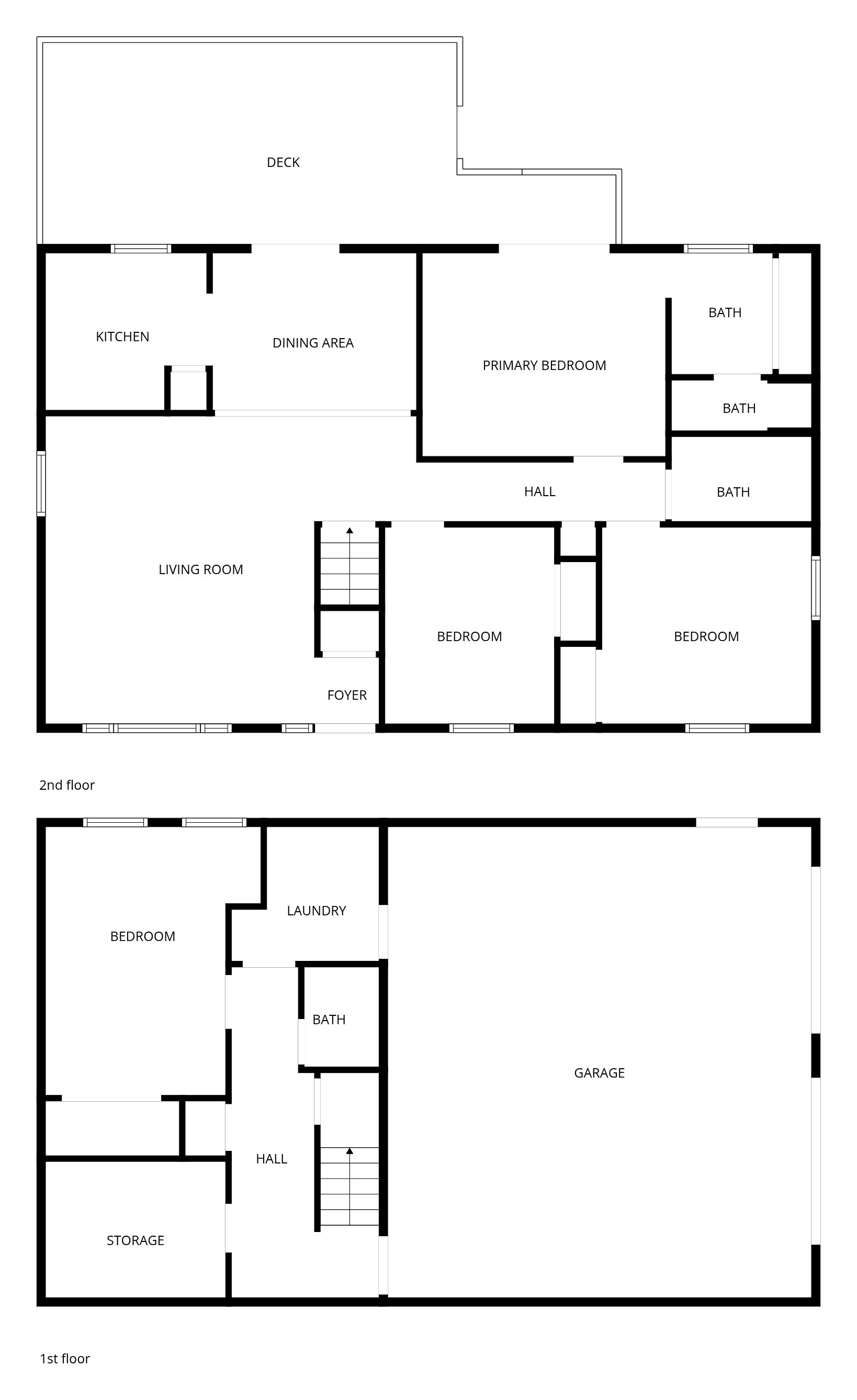 11056 230th St All Levels floor plan with measurements
